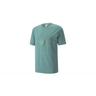 Puma Adventure Planet Graphic Men's Tee - Blue - Short Sleeve T-Shirt