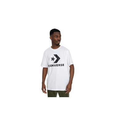 Converse Standard Fit Large Logo Star Chevron Tee - White - Short Sleeve T-Shirt