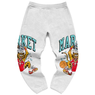 Market Dunking Cat Sweatpants Ash Grey - Grey - Pants