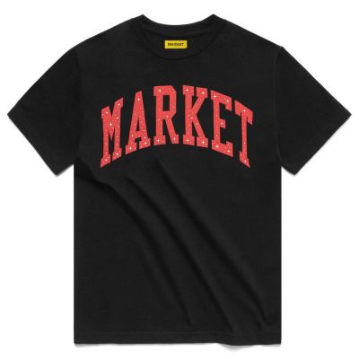 Market Arc Puff T-shirt Black - Black - Short Sleeve T-Shirt