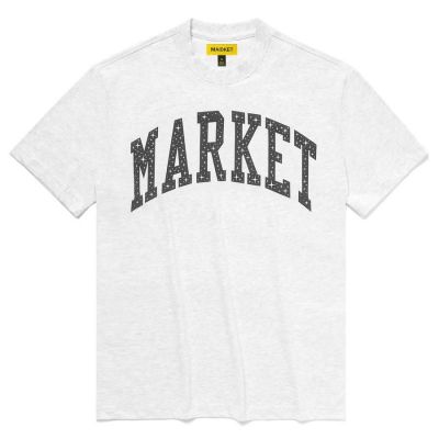 Market Arc Puff T-shirt Ash Grey - Grey - Short Sleeve T-Shirt
