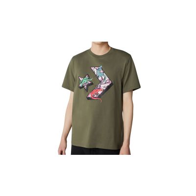 Converse Star Chevron Lizard Graphic T-Shirt - Green - Short Sleeve T-Shirt