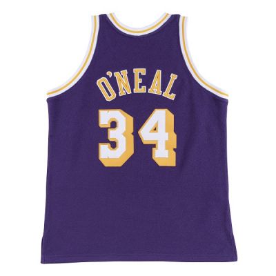 mitchell & ness la lakers 1996-97 shaquille o´neal reversed fleece swingman jersey - Purple - Jersey