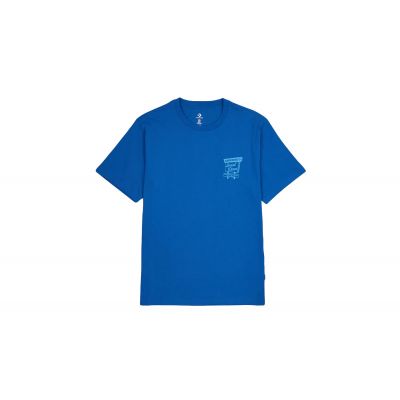 Converse Social Diner Tee - Blue - Short Sleeve T-Shirt