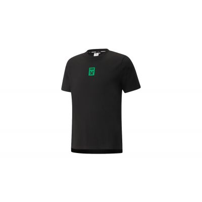 Puma x MINECRAFT Graphic Men's Tee - Black - Short Sleeve T-Shirt