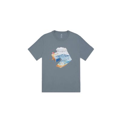 Converse Star Chevron Ocean T-Shirt - Blue - Short Sleeve T-Shirt