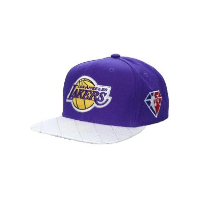 Mitchell & Ness NBA Los Angeles Lakers 75th Platinum Snapback - Purple - Cap