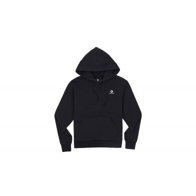 Converse W Embroidered Star Chevron Pullover - Black - Hoodie
