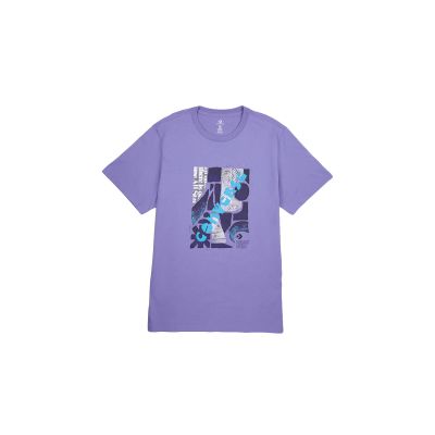 Converse Vintage Ad Tee - Purple - Short Sleeve T-Shirt