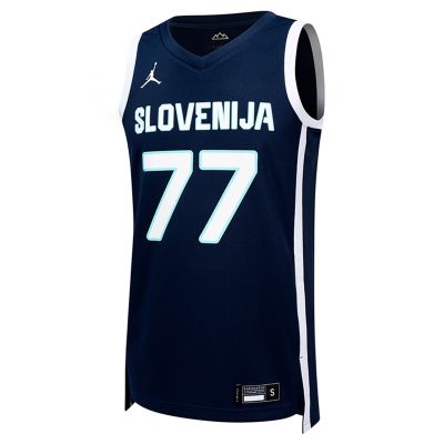 Jordan Slovenia 24 Luka Dončić Limited Road Jersey - Blue - Jersey