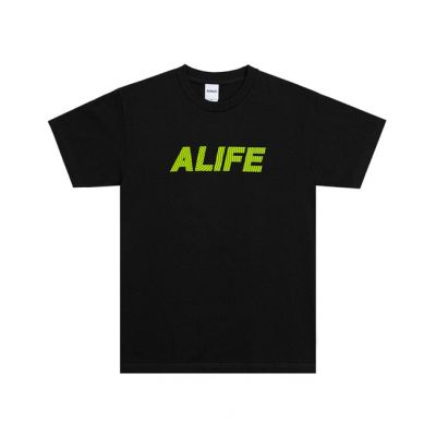 Alife Sonar Tee Black - Black - Short Sleeve T-Shirt
