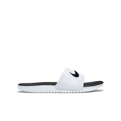 Nike Kawa "White Black" Slides (GS/PS) - White - Sandals