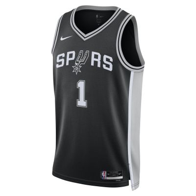 Nike Dri-FIT NBA San Antonio Spurs Victor Wembanyama Icon Edition 2022/23 Swingman Jersey - Black - Jersey