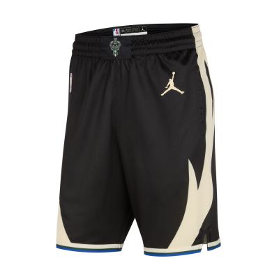 Jordan Dri-FIT Milwaukee Bucks Statement Edition Swingman Shorts - Black - Shorts
