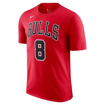 Nike NBA Chicago Bulls Zach Lavine Tee - Red - Short Sleeve T-Shirt