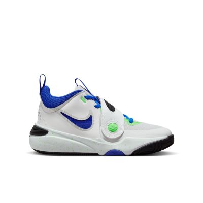 Nike Team Hustle D 11 "Green Strike Racer Blue" (GS) - White - Sneakers
