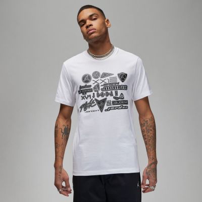 Jordan Graphic Tee - White - Short Sleeve T-Shirt