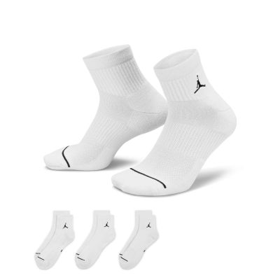 Jordan Everyday Ankle Socks 3-Pack White - White - Socks