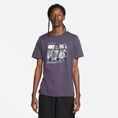 Nike Circa Tee Gridiron - Purple - Short Sleeve T-Shirt