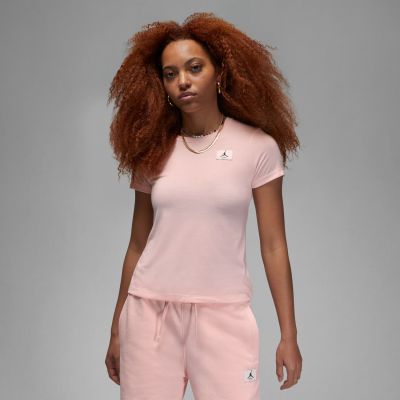 Jordan Wmns Slim Tee Atmosphere - Pink - Short Sleeve T-Shirt