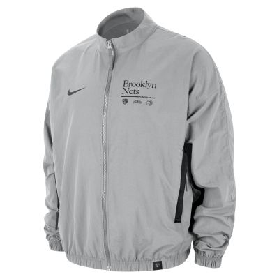 Nike NBA Brooklyn Nets DNA Woven Jacket Fit Silver - Grey - Jacket