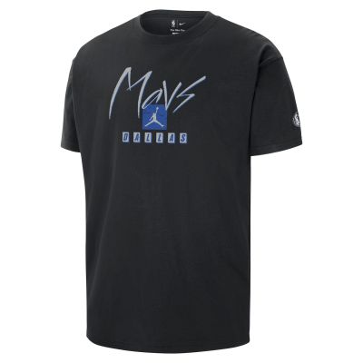 Jordan NBA Dallas Mavericks Courtside Statement Edition Tee - Black - Short Sleeve T-Shirt