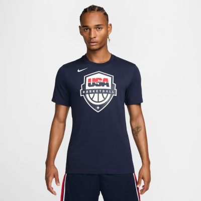 Nike Dri-FIT USAB Basketball Tee - Blue - Short Sleeve T-Shirt