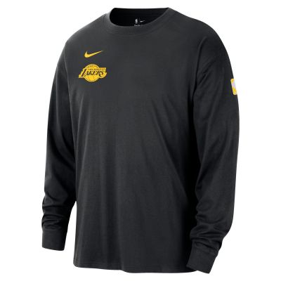 Nike NBA Los Angeles Lakers Max90 Long-Sleeve Tee - Black - Short Sleeve T-Shirt