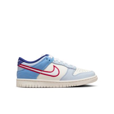 Nike Dunk Low "Armory Blue Red Mesh" (GS) - White - Sneakers