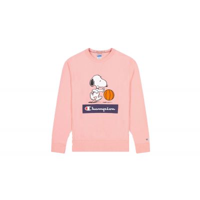Champion x Peanuts Graphic crewneck Sweatshirt Coral - Pink - Hoodie