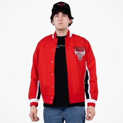 Mitchell & Ness 75th Anniversary Warm Up Jacket Chicago Bulls Red - Red - Jacket