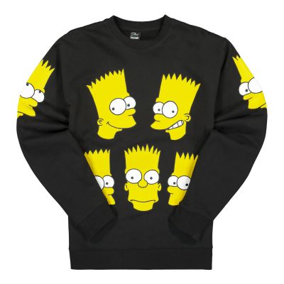 The Simpsons X Chinatown Market Classic Bart Crewneck Sweatshirt Black - Black - Hoodie