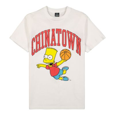 The Simpsons X Chinatown Market Air Bart Arc T-Shirt White - White - Short Sleeve T-Shirt