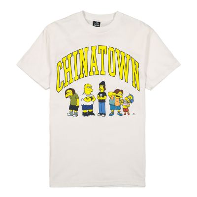 The Simpsons X Chinatown Market Ha Ha Arc T-Shirt White - White - Short Sleeve T-Shirt