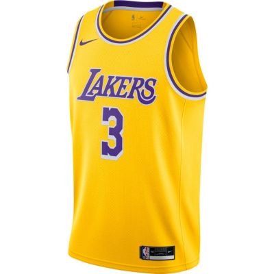 Nike Anthony Davis LA Lakers Icon Edition 2020 Jersey - Yellow - Jersey