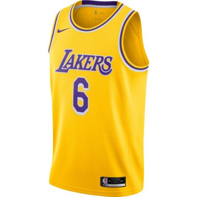 Nike LeBron James Lakers Icon Edition 2020 Swingman Jersey - Yellow - Jersey