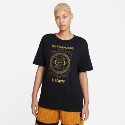 Nike "Legend" Wmns Boyfriend Basketball Tee - Black - Short Sleeve T-Shirt