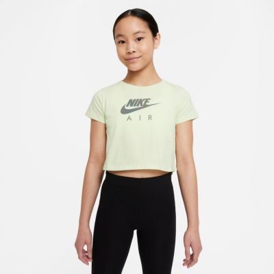 Nike Sportswear Girls Crop Tee - Green - Short Sleeve T-Shirt