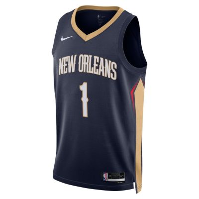 Nike Dri-FIT NBA New Orleans Pelicans Icon Edition 2022/23 Swingman Jersey - Blue - Jersey