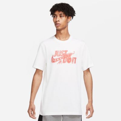 Nike "Just Do It" Basketball Tee White - White - Short Sleeve T-Shirt