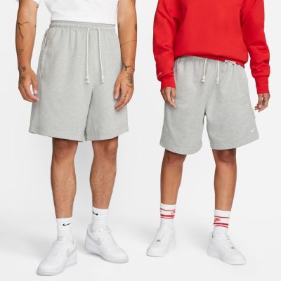 Nike Dri-FIT Standard Issue French Terry Basketball Shorts Grey Heather - Grey - Shorts