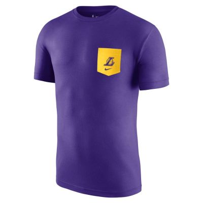 Nike NBA Los Angeles Lakers Pocket Tee - Purple - Short Sleeve T-Shirt