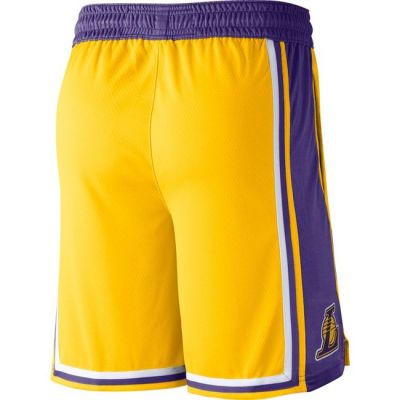 Nike LA Lakers Road Swingman Short - Yellow - Shorts