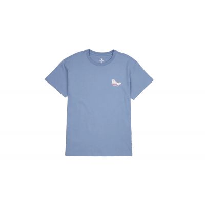 Converse Chuck Taylor High Top Graphic T-Shirt - Blue - Short Sleeve T-Shirt