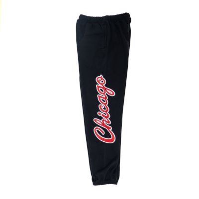 Mitchell & Ness Champ City Fleece Chicago Bulls Pants - Black - Pants