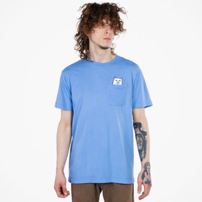 Rip N Dip Lord Nermal Pocket Tee Cornflower - Blue - Short Sleeve T-Shirt