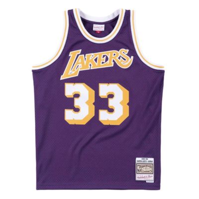 Mitchell & Ness Los Angeles Lakers Kareem Abdul-Jabbar Swingman Jersey - Purple - Jersey