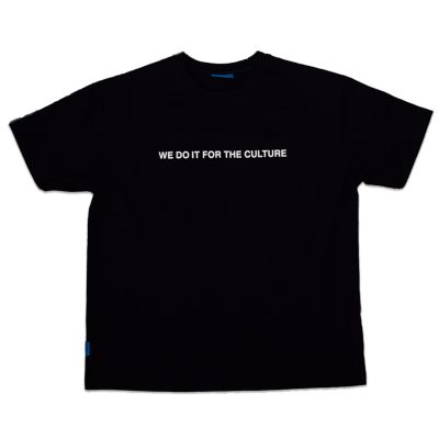 The Streets Culture Blue Logo Tee - Black - Short Sleeve T-Shirt