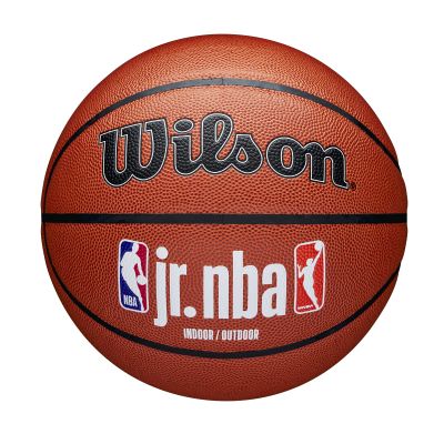 Wilson JR NBA Fam Logo Indoor Outdoor Basketball - Brown - Ball