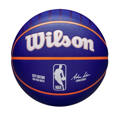 Wilson 2023 NBA Team City Collection New York Knicks Size 7 - Blue - Ball